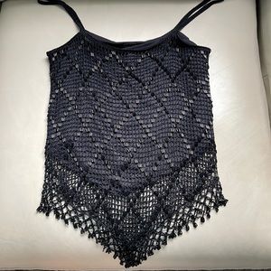 Sexy Black Beaded Top